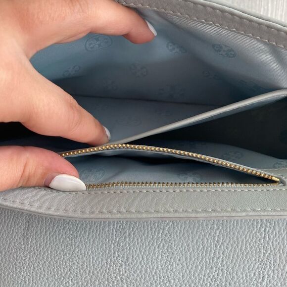 Mint blue Tory Burch satchel - Picture 6 of 7